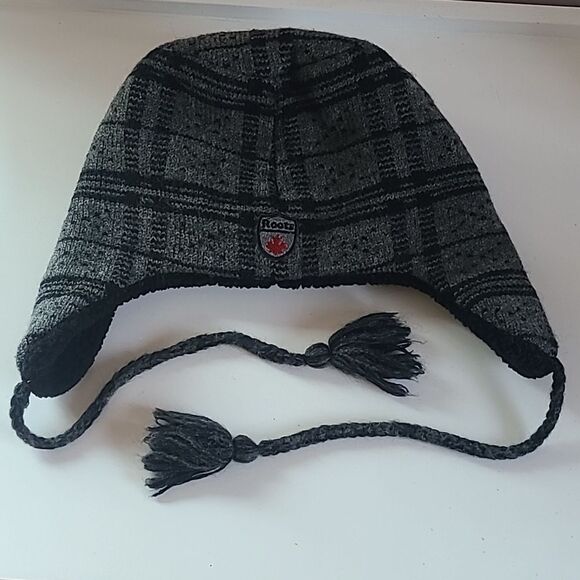 Roots Trapper Sherpa Lined Wool Plaid Winter Hat Adult One Size Unisex - Picture 2 of 13